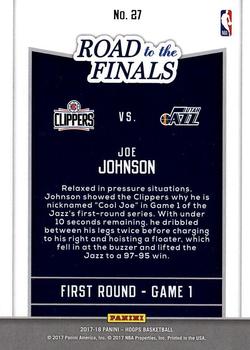 2017-18 Hoops - Road to the Finals #27 Joe Johnson Back