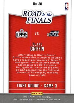 2017-18 Hoops - Road to the Finals #28 Blake Griffin Back
