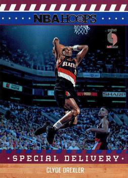 2017-18 Hoops - Special Delivery #14 Clyde Drexler Front