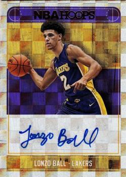 2017-18 Hoops - Rookie Autographs #RA-LBL Lonzo Ball Front