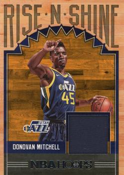 2017-18 Hoops - Rise N Shine Memorabilia #RS-DMT Donovan Mitchell Front