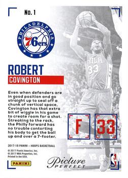 2017-18 Hoops - Picture Perfect #1 Robert Covington Back