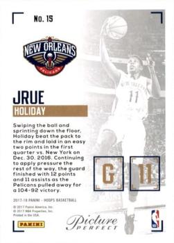 2017-18 Hoops - Picture Perfect #15 Jrue Holiday Back