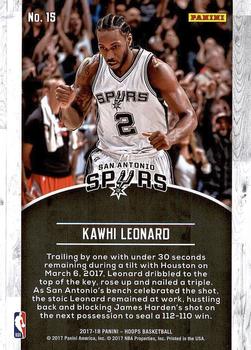 2017-18 Panini Ascension #3 Kawhi Leonard San Antonio Spurs Basketball Card 