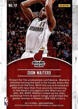 2017-18 Hoops - Highlights #17 Dion Waiters Back