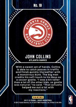 2017-18 Hoops - Faces of the Future #19 John Collins Back
