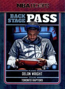 2017-18 Hoops - Back Stage Pass #5 Delon Wright Front