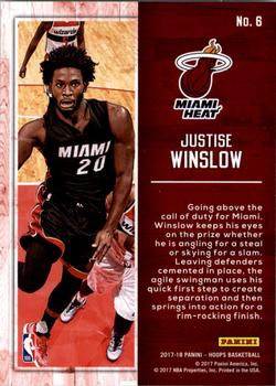 2017-18 Hoops - Action Shots #6 Justise Winslow Back