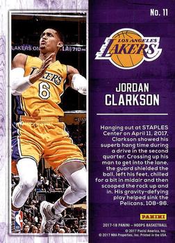 2017-18 Hoops - Action Shots #11 Jordan Clarkson Back