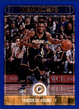 2017-18 Hoops - Blue #155 Thaddeus Young Front