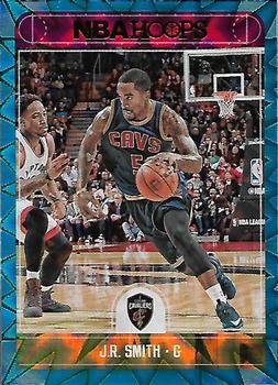 2017-18 Hoops - Teal Explosion #28 J.R. Smith Front