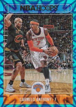 2017-18 Hoops - Teal Explosion #99 Carmelo Anthony Front