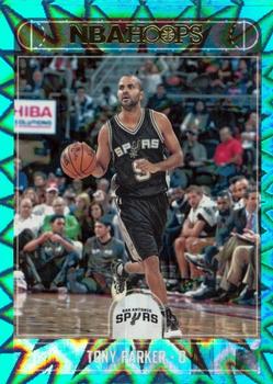 2017-18 Hoops - Teal Explosion #196 Tony Parker Front