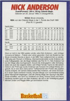 1994-95 Basketball USA Magazine (German) #NNO Nick Anderson Back
