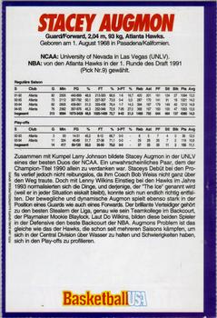 1994-95 Basketball USA Magazine (German) #NNO Stacey Augmon Back