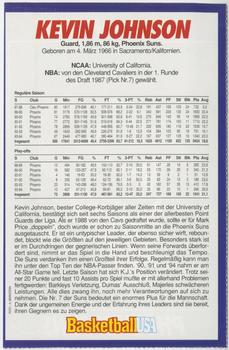 1994-95 Basketball USA Magazine (German) #NNO Kevin Johnson Back