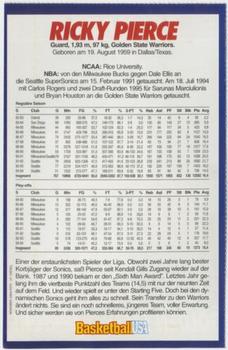 1994-95 Basketball USA Magazine (German) #NNO Ricky Pierce Back
