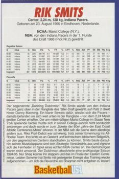 1994-95 Basketball USA Magazine (German) #NNO Rik Smits Back