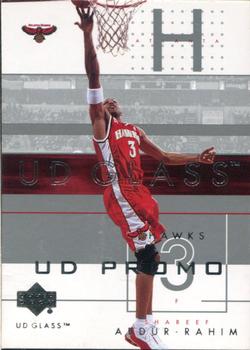 2002-03 UD Glass - UD Promos #1 Shareef Abdur-Rahim Front