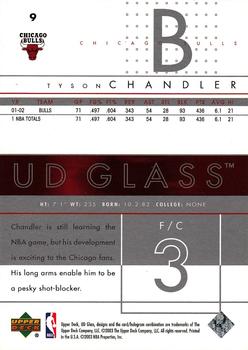 2002-03 UD Glass - UD Promos #9 Tyson Chandler Back