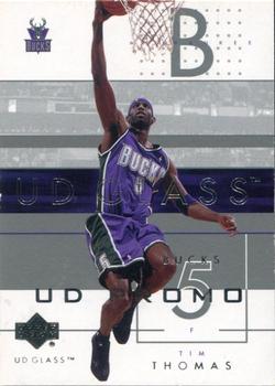 2002-03 UD Glass - UD Promos #44 Tim Thomas Front