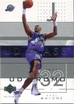 2002-03 UD Glass - UD Promos #86 Karl Malone Front