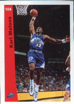 1998 Ole NBA Stickers (Argentina) #104 Karl Malone Front