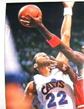 1994-95 Service Line American Pro Basketball USA Stickers (Italy) #1 Michael Jordan Front