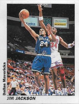 1994-95 Service Line American Pro Basketball USA Stickers (Italy) #140 Jim Jackson Front