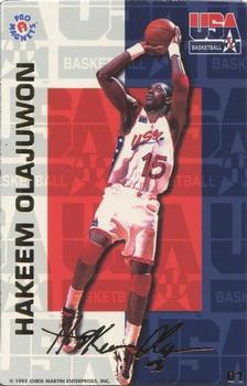 1995-96 Pro Mags Team USA #01 Hakeem Olajuwon Front