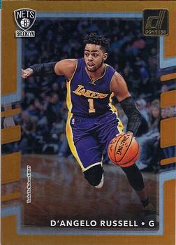 2017-18 Donruss - Holo Orange Laser #11 D'Angelo Russell Front