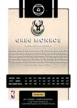 2017-18 Donruss - Press Proof Silver #82 Greg Monroe Back