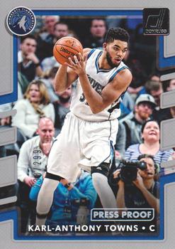 2017-18 Donruss - Press Proof Silver #89 Karl-Anthony Towns Front
