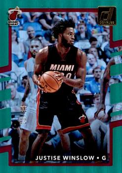2017-18 Donruss - Holo Green Laser #78 Justise Winslow Front