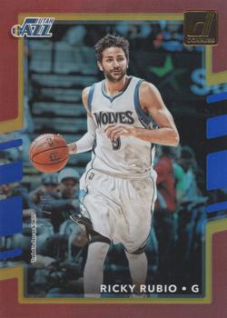 2017-18 Donruss - Holo Red/Blue Laser #145 Ricky Rubio Front