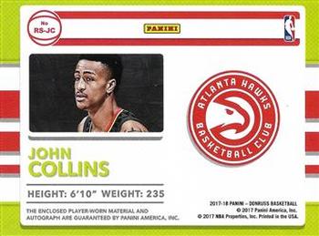 2017-18 Donruss - Rookie Materials Signatures #RS-JC John Collins Back