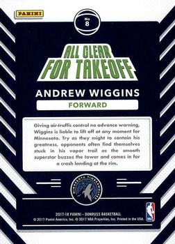 2017-18 Donruss - All Clear for Takeoff #8 Andrew Wiggins Back