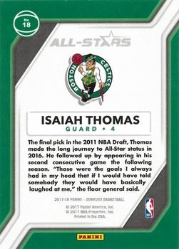 2017-18 Donruss - All-Stars #18 Isaiah Thomas Back
