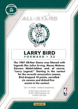 2017-18 Donruss - All-Stars #29 Larry Bird Back