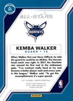 2017-18 Donruss - All-Stars Green Flood #23 Kemba Walker Back