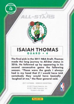 2017-18 Donruss - All-Stars Press Proof #18 Isaiah Thomas Back