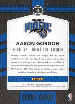 2017-18 Donruss - Court Kings #16 Aaron Gordon Back