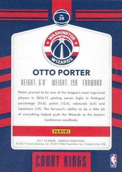 2017-18 Donruss - Court Kings Press Proof Orange #39 Otto Porter Jr. Back