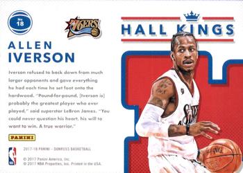 2017-18 Donruss - Hall Kings #18 Allen Iverson Back