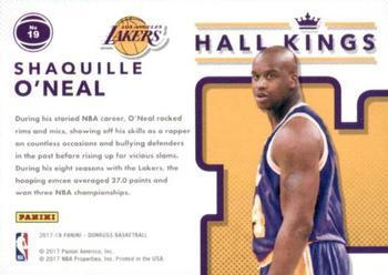 2017-18 Donruss - Hall Kings Green Flood #19 Shaquille O'Neal Back