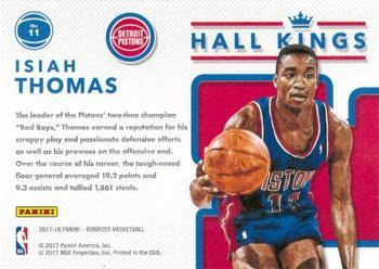 2017-18 Donruss - Hall Kings Press Proof #11 Isiah Thomas Back