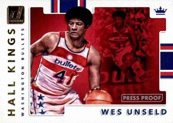 2017-18 Donruss - Hall Kings Press Proof #13 Wes Unseld Front