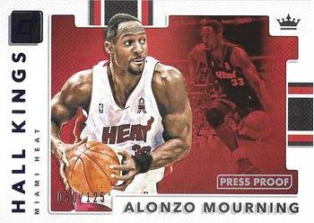 2017-18 Donruss - Hall Kings Press Proof Blue #24 Alonzo Mourning Front