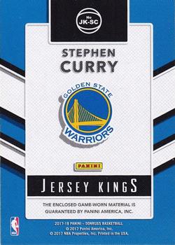 2017-18 Donruss - Jersey Kings #JK-SC Stephen Curry Back