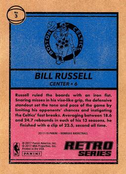 2017-18 Donruss - Retro Series #3 Bill Russell Back